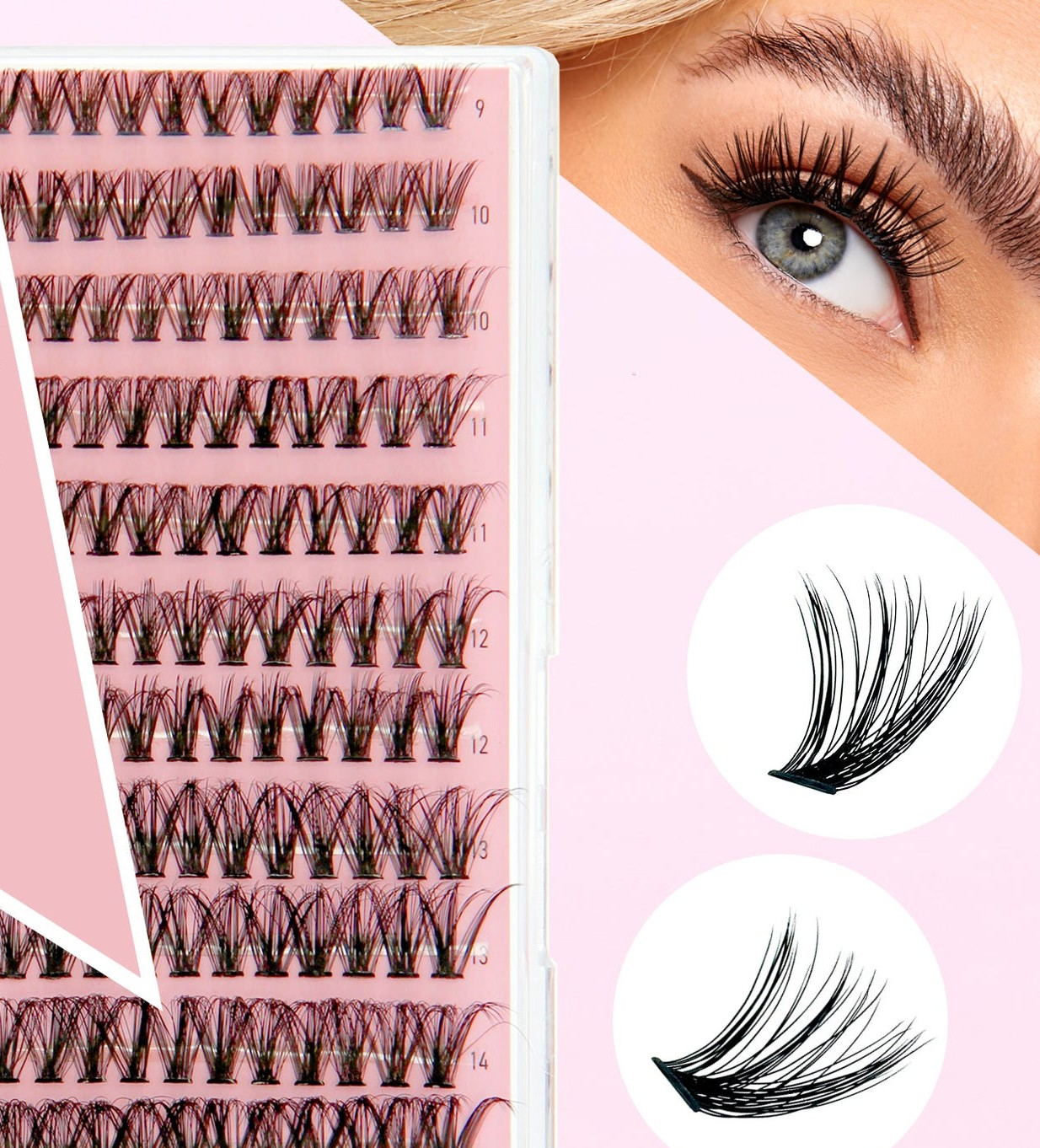 Full Set Lash Extensions (Clusters)